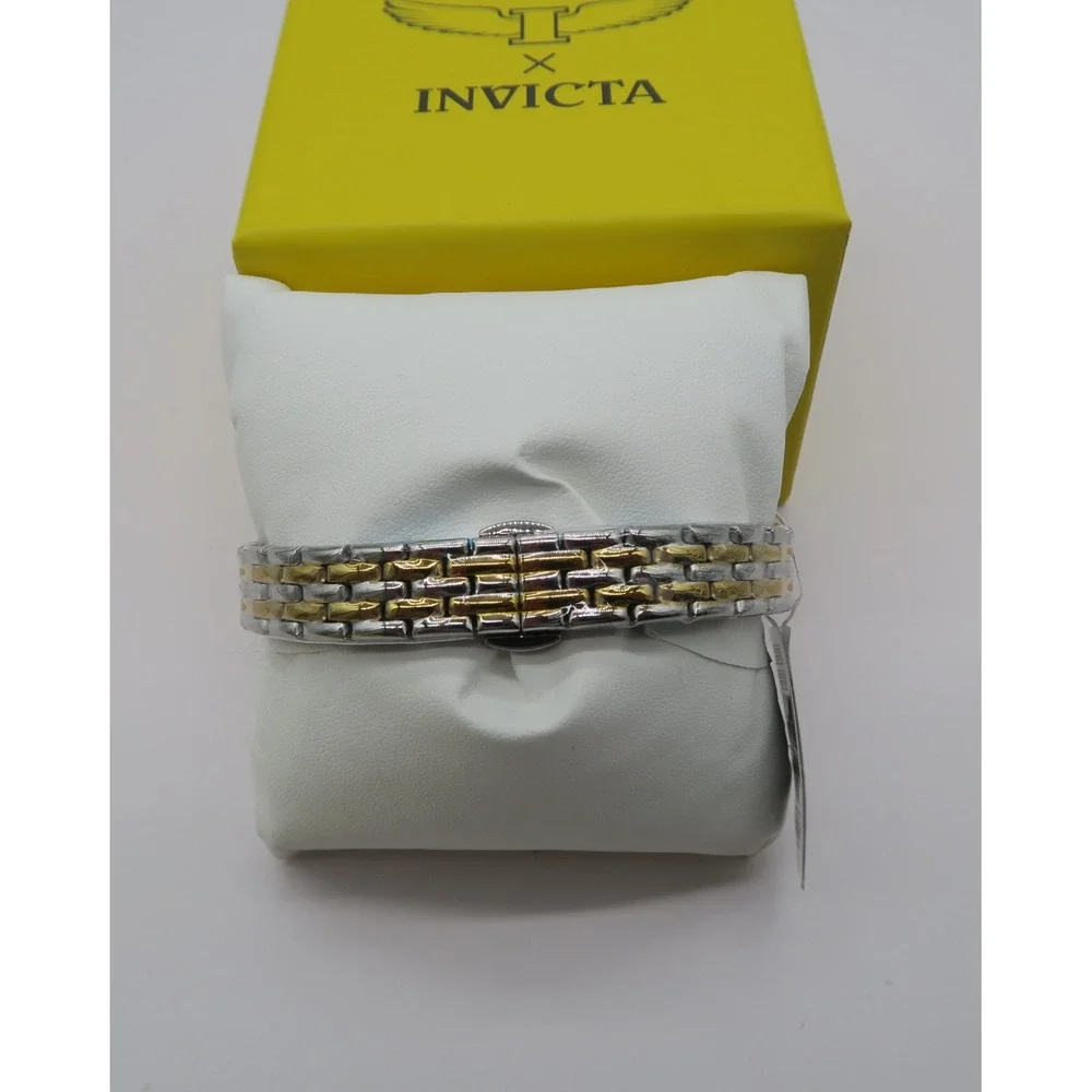 Invicta Wildflower Womens Watch Two Tone Rose Gold Silver Crystal Accented
